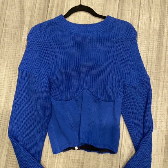 RtA Sweaters - RTA corset top in Cobalt blue size small